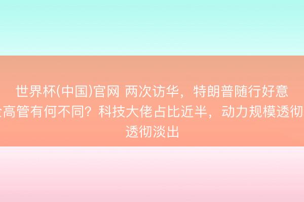 世界杯(中国)官网 两次访华,特朗普随行好意思企高管有何不同?科技大佬占比近半,动力规模透彻淡出