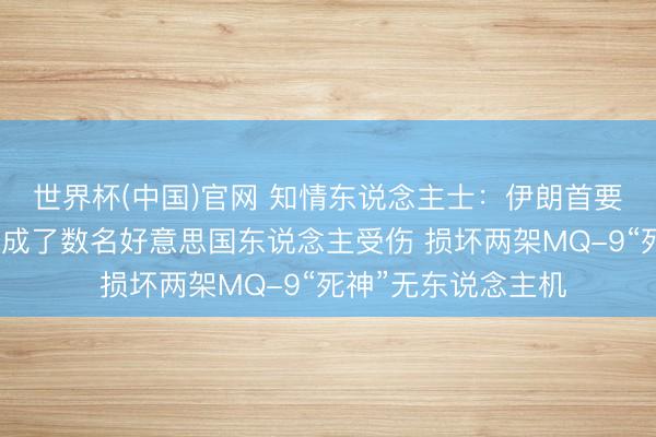 世界杯(中国)官网 知情东说念主士：伊朗首要科威特空军基地形成了数名好意思国东说念主受伤 损坏两架MQ-9“死神”无东说念主机