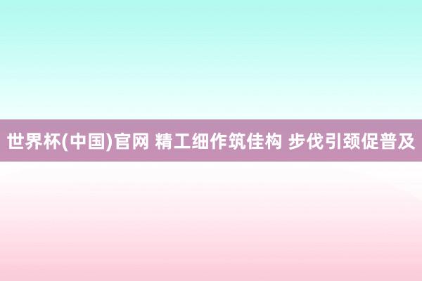 世界杯(中国)官网 精工细作筑佳构 步伐引颈促普及